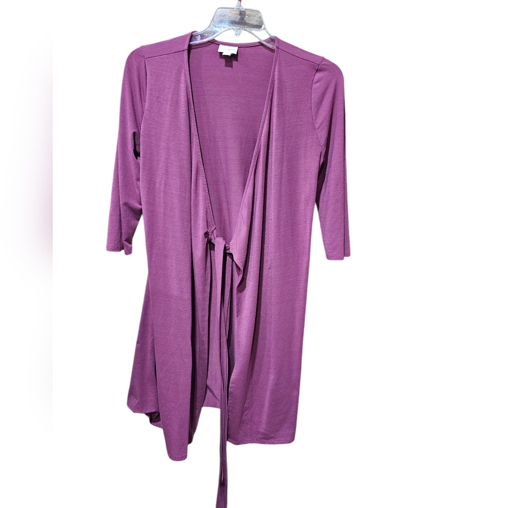 Women's Purple Lularoe Long Tie Cardigan Size‎ Small